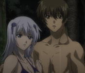 yuuya with cryska on the tropical island